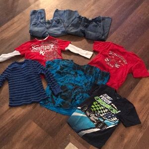 7 piece lot of boys mixed clothing sizes 4-5